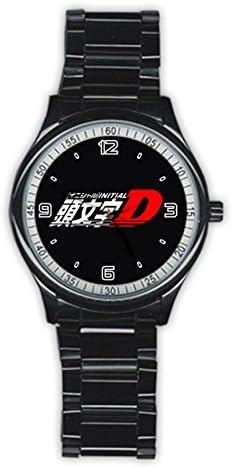 Laron Men's Initial D Stainless Steel Round Watch