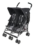 Maclaren Twin Triumph Stroller, Black/Charcoal