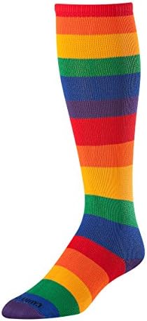 TCK Krazisox Rainbow Stripes Over the Calf Socks