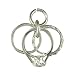 Silver Three Wedding Rings Charm