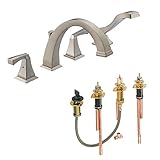 Delta KRTDDR-DH-T4751-SS Dryden Roman Tub Filler Kit Deck-Mount, Brilliance Stainless Brilliance Sta