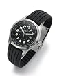 Black stainless steel gent's watch - 2356