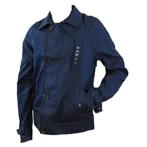 Buy Ben Sherman Lennox Mens Navy Biker Jacket by Ben Sherman