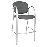 UPC 845123000021 product image for OFM 414C-13-GRAPHITE Danbelle Series Cafe Height Chair | upcitemdb.com