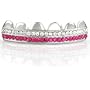 Double Deck of Ice Pink Grillz