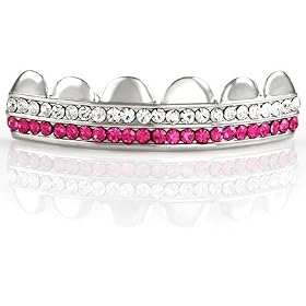 Double Deck of Ice Pink Grillz