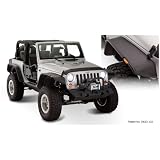 Bushwacker 10919-07 Jeep Flat Style Fender Flare - Set of 4 by Bushwacker