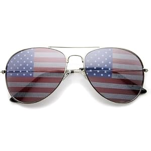 American Flag Aviator Sunglasses Glasses