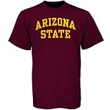 Arizona State Sun Devils Maroon Vertical Arch T-shirt