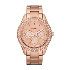FOSSIL - ES3003 - Montres Femme - Quartz - Or - Bracelet Acier Inoxydable Or