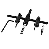 uxcell 自由錐 調節可能 サークルカッター サークルホールカッター 調整タイプ 飛行機のデザイン