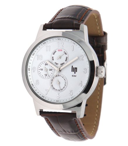 Lip Style Herren-Armbanduhr Analog Leder braun 1029542 Preisvergleich