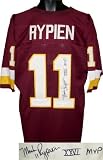 Mark Rypien Autographed/Hand Autographed/Hand Signed Washington Redskins Maroon Jersey XXVI MVP