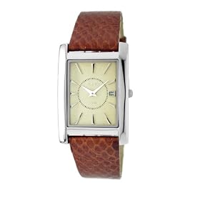 Roberto Bianci Midsize Snake Skin Leather Strap Watch #1838LEA_BEI