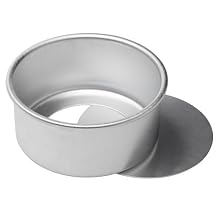 Ateco Aluminum Cake Pan with Removable Bottom, Round, 6- by 3-Inch