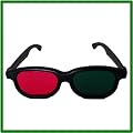 3D Glasses Green and Magenta - For 3D DVD and Blu Ray - Anaglyph