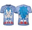 Bioworld Mens Sonic The Hedgehog Sega Ringer T-shirt