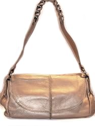Kenneth Cole Flap "Chain My Mind" Metallic Champage