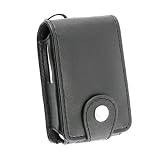 Leather Case w/ Cover for Creative Zen V Plus, Black