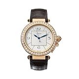 Cartier WJ120151 Pasha Ivory Dial Leather Automatic Mens Watch by Cartier