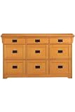 Craftsman Three-plus-six Drawer Letter- And Legal-size File Console