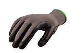 G & F 1519XL Seamless Knit Nylon Nitrile Form Coated Work Gloves, Black, Size X-Large, 3 Pair Pack
