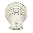 Lenox Ivory Frost Platinum-Banded 5-Piece Place Setting, Service for 1