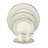 Lenox Ivory Frost Platinum-Banded 5-Piece Place Setting, Service for 1