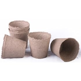 Buy 100 NEW Round Jiffy Peat Pots Size 4.5x4 ~ Pots Are 4.5 Inch Round At the Top and... by Jiffy Pots now!