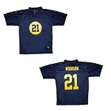 Youth / Boys NFL Green Bay Packers Woodson #21 Athletic Comfortable Fit Short Sleeve Jersey Shirt - Dark Blue (Size: L/14-16 )
