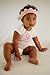 Girly Gray Monthly Baby Bodysuit Stickers