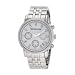 Michael Kors Women's MK5020 Silver Chronograph Knurl Top Ring Watch