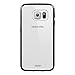 Galaxy S6 Edge Case, [Clear Back View] JOTO Samsung Galaxy S6 Edge Case Slim, ** Scratch Resistant** Slim Fit / Clear Back Panel / Hybrid Case [Bumper Case with Clear Back Panel], Protective Case for Galaxy S6 Edge (2015) (Black)