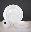 Denby White Trace 16 Piece Boxed Tableware Set