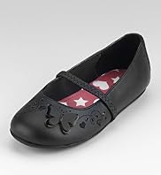 Younger Girls' Permair™ Butterfly Ballet Style Shoes Younger Girls' Permair™ Butterfly Ballet Style Shoes