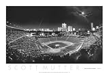 Wrigley Field Sports Art Poster Print by Scott Mutter, 36x24