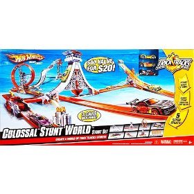 Hot Wheels Trick Tracks Colossal Stunt World Stunt Set