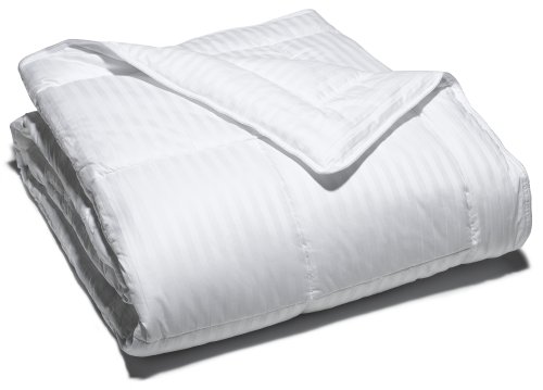Pike Street 280-Thread Count Damask Stripe Cotton Down Alternative Comforter