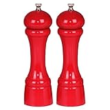 UPC 089163086021 product image for Chef Specialties Imperial Candy Apple Red Wooden Pepper and Salt Mill Set, 8 Inc | upcitemdb.com
