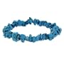 Stretch Turquoise Stone Chip Bracelet