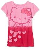 Hello Kitty Girls 7-16 Short Sleeve Dip Dye Screen,Doll Pink,M (10)