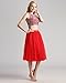 Bridesmay Women Tea Length Tulle Skirt Evening Gown Prom Formal Skirt