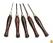 PSI Woodworking LCMINI2 Mini 5 Piece HSS Wood Lathe Chisel Turning Set
