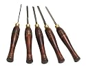 PSI Woodworking LCMINI2 Mini 5-Piece HSS Wood Lathe Chisel Turning Set