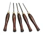 PSI Woodworking LCMINI2 Mini 5-Piece HSS Wood Lathe Chisel Turning Set