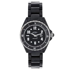Rotary Ladies Ceramic Diver's Watch CATKIL10 With Ceramic Case And Bracelet