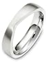 5mm contemporary white gold wedding band ring (18K Gold)