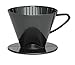 HIC Harold Import Co. 2662 Coffee Filter Cone, No.2, Black