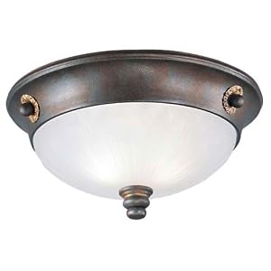 Angelo Brothers 6919200 Provincial Suite Two Light Ceiling Fixture by 