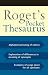 Roget s Pocket Thesaurus (Edition 001)